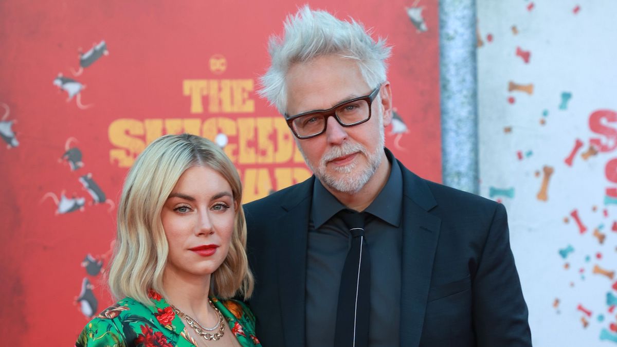 James Gunn Jennifer Holland Suicide Squad Premiere Getty