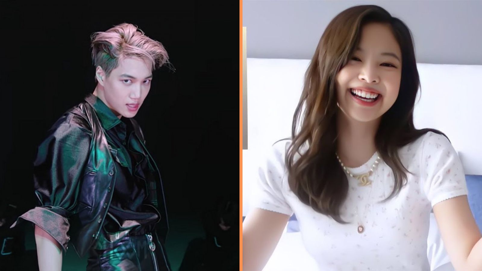 Kai EXO and Jennie BlackPink K-Pop