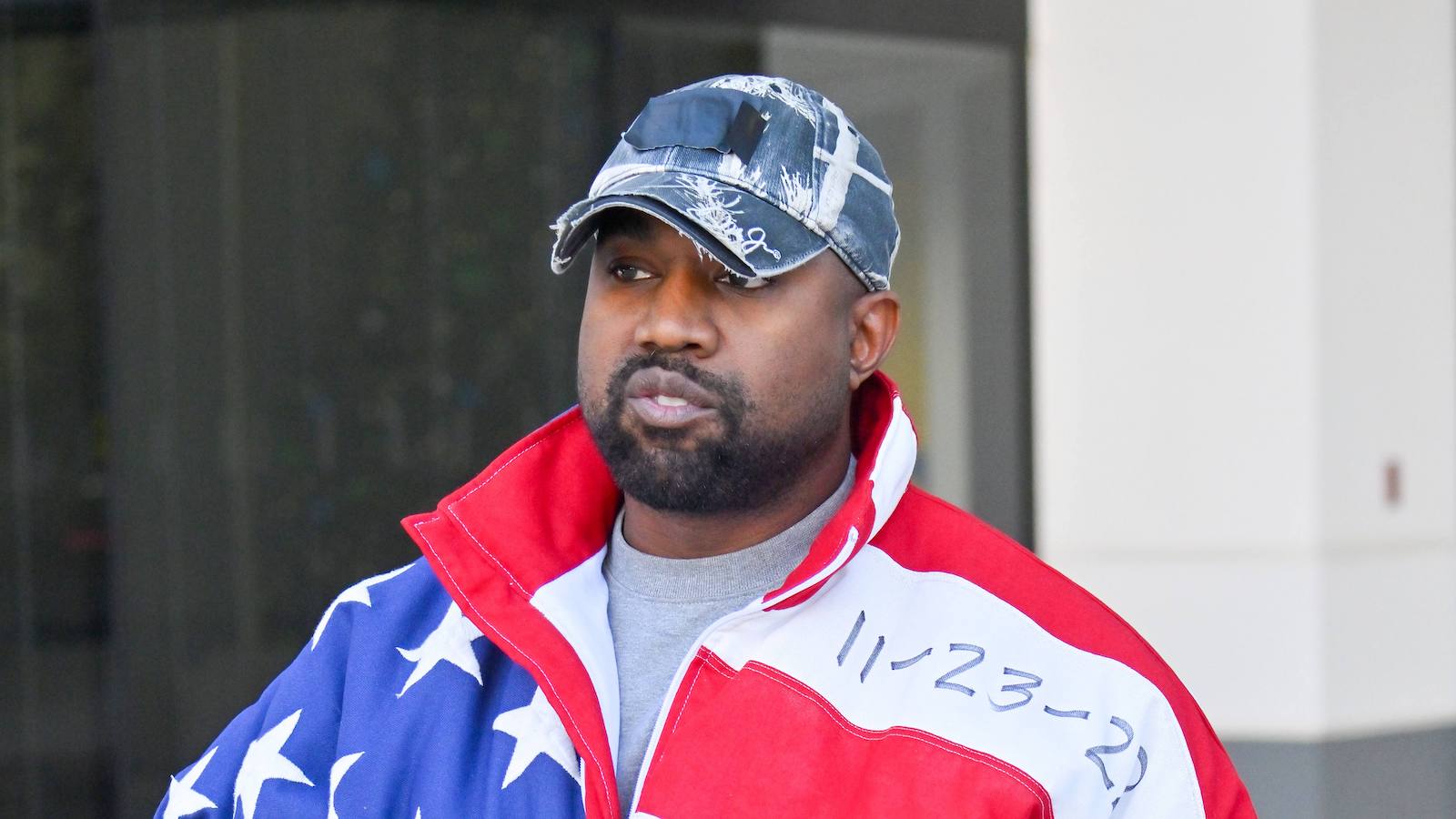 LOS ANGELES, CA - NOVEMBER 27: Kanye West is seen on November 27, 2022 in Los Angeles, California