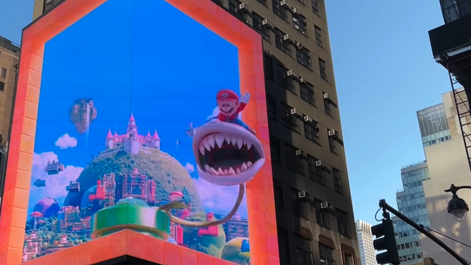 Super Mario Bros Movie 3D Billboard