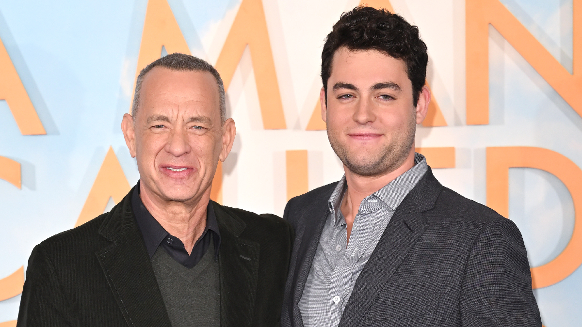 Tom and Truman Hanks - Getty