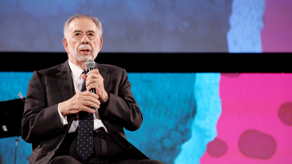 Director Francis Ford Coppola is seen on stage during the Taormina Film Fest 2022 Opening Ceremony on June 26, 2022 in Taormina, Italy.