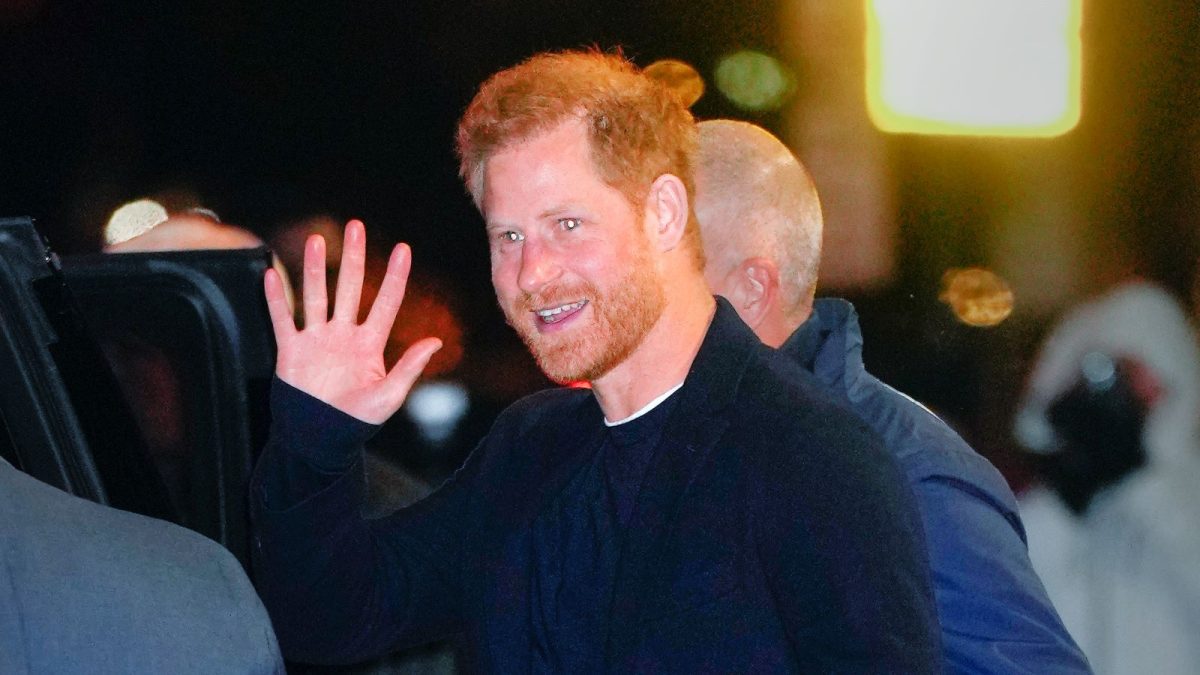 Prince Harry, Duke of Sussex is seen leaving "The Late Show With Stephen Colbert" on January 09, 2023 in New York City.