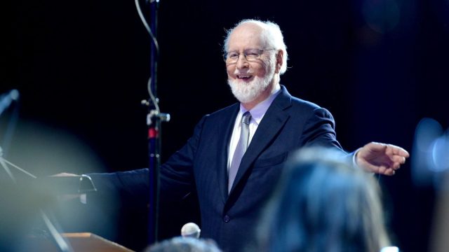 Composer John Williams performs onstage during Ambassadors for Humanity Gala Benefiting USC Shoah Foundation at The Ray Dolby Ballroom at Hollywood & Highland Center on December 8, 2016 in Hollywood, California. (Photo by Michael Kovac/Getty Images)