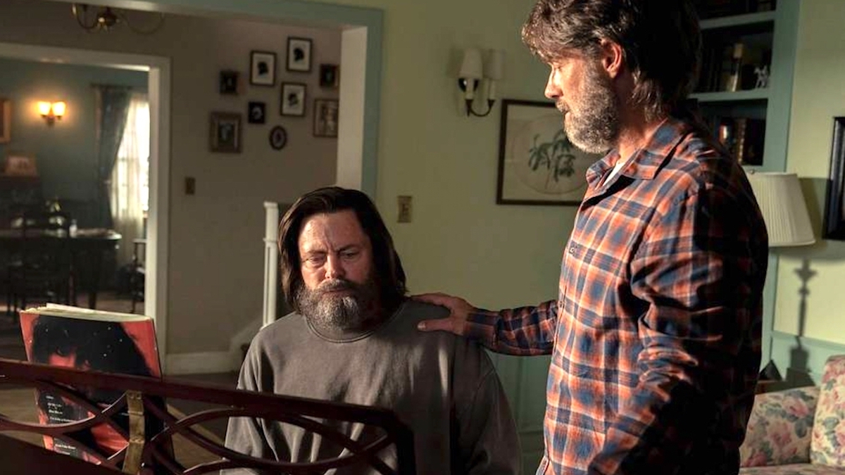 Nick Offerman and Murray Bartlett as Bill and Frank in HBO's 'The Last of Us'