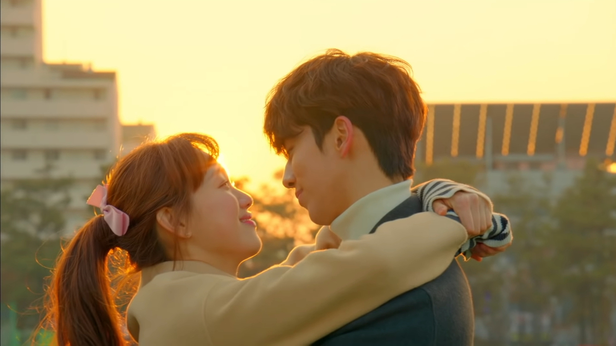 Lee Sung Kyung as Kim Bok Joo and Nam Joo Hyuk as Jung Joon Hyung in 'Weightlifting Fairy Kim Bok Joo'