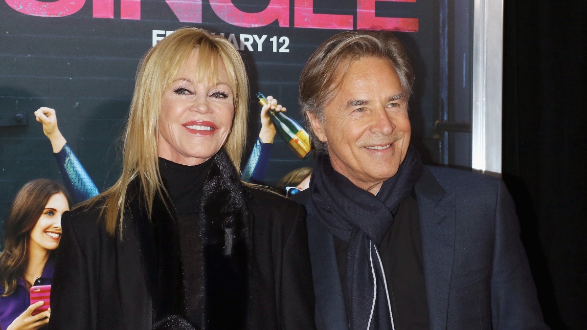 Melanie Griffiths and Don Johnson at the "How To Be Single" New York Premiere