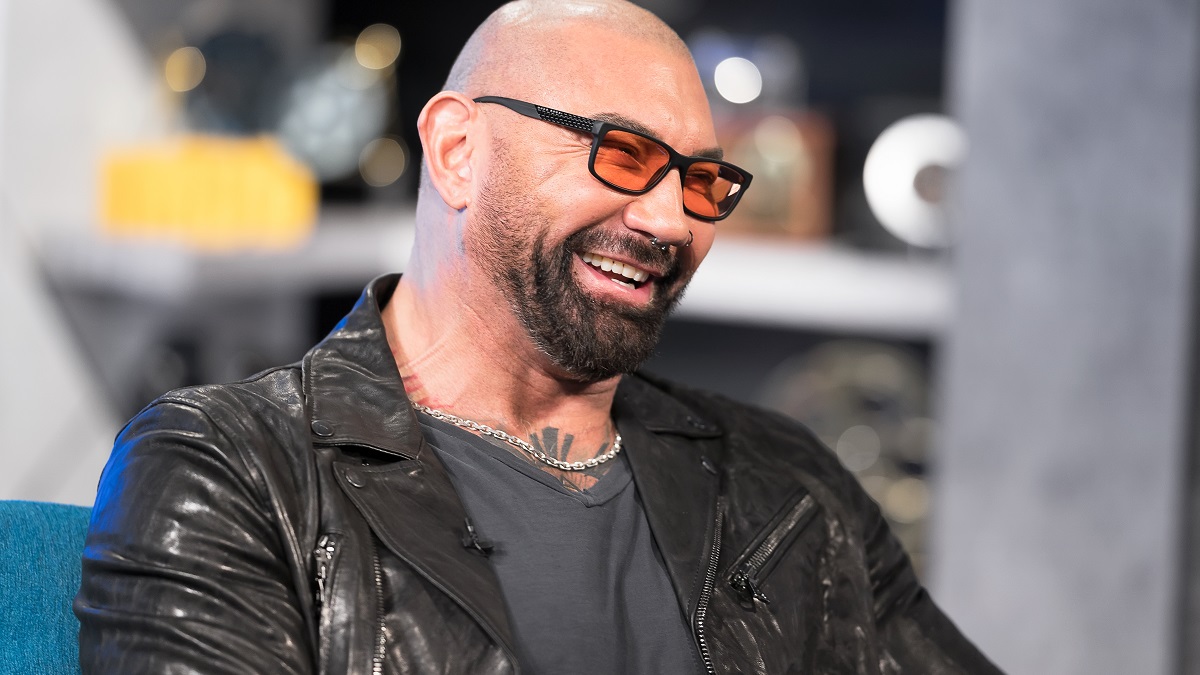 SANTA MONICA, CALIFORNIA - FEBRUARY 21: Dave Bautista visit’s 'The IMDb Show' on February 21, 2020 in Santa Monica, California. This episode of 'The IMDb Show' airs on March 5, 2020.