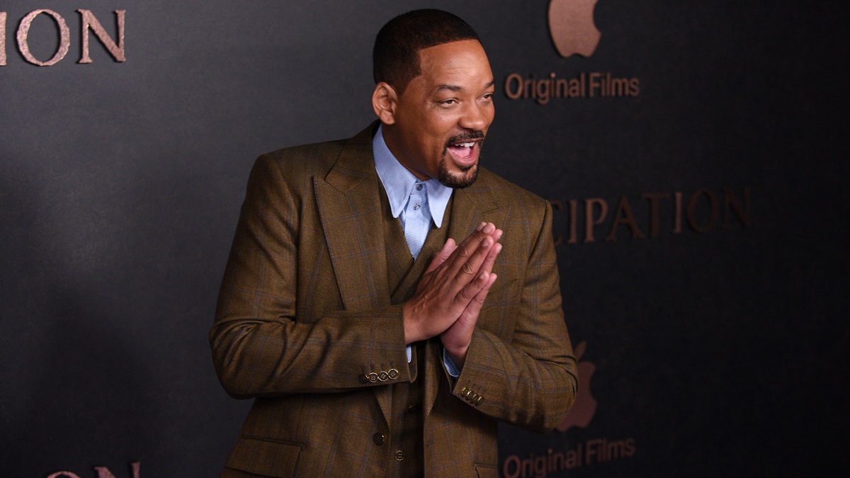 LONDON, ENGLAND - DECEMBER 02: Will Smith arrives at the European premiere of "Emancipation" at Vue West End on December 2, 2022 in London, England.