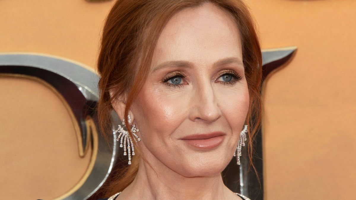 : J.K. Rowling arrives at the "Fantastic Beasts: The Secret of Dumbledore" World Premiere at The Royal Festival Hall on March 29, 2022 in London, England. (Photo by Stuart C. Wilson/Getty Images)