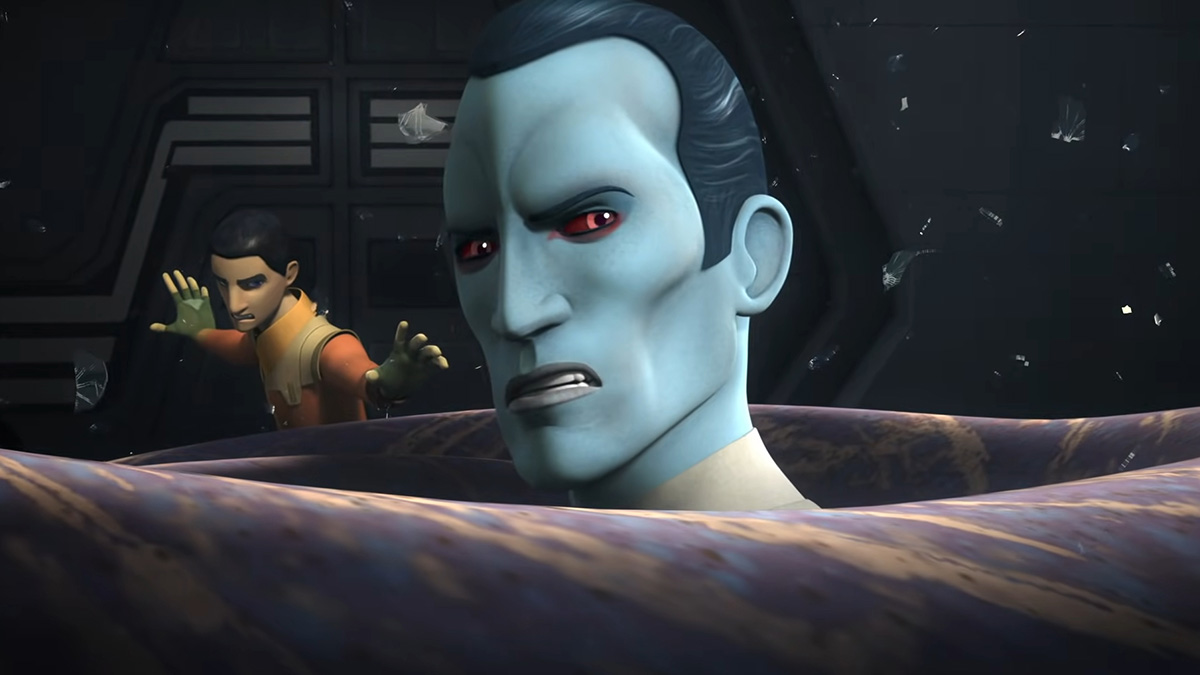 Grand Admiral Thrawn and Ezra Bridger