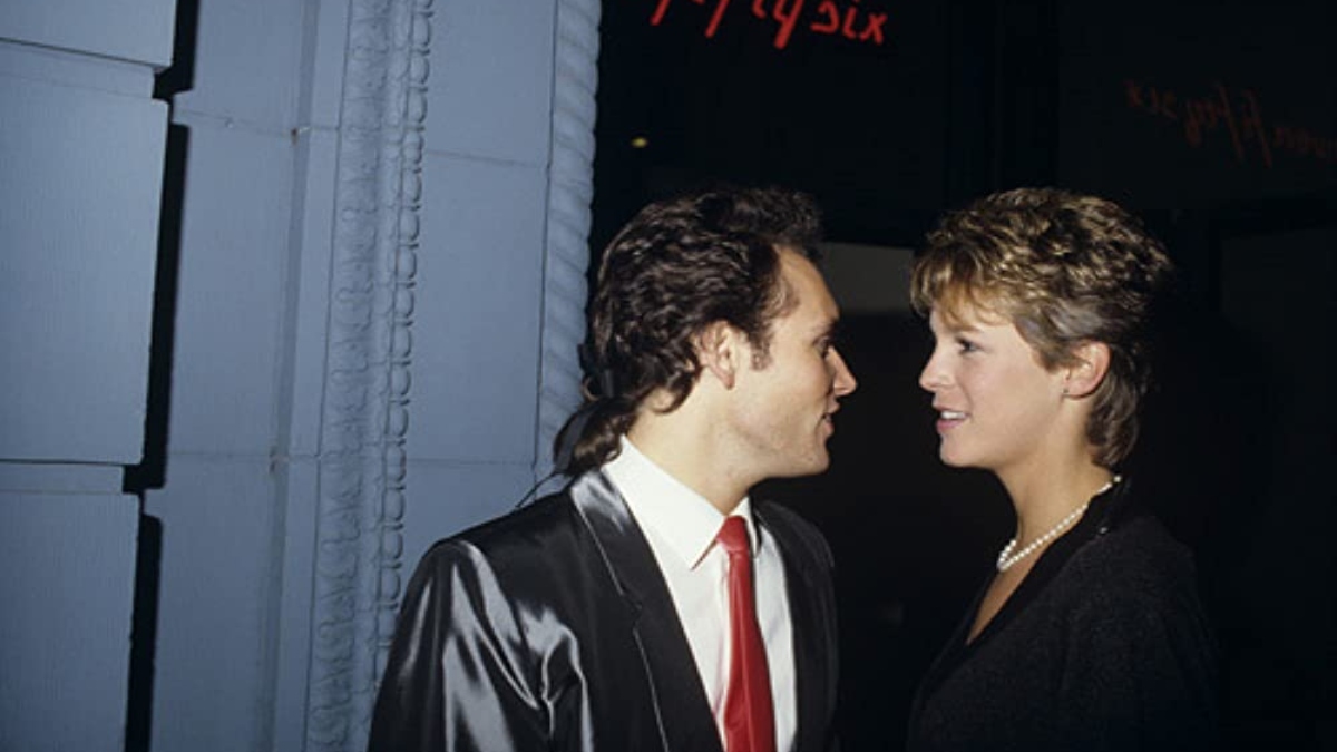 Jamie Lee Curtis and Adam Ant