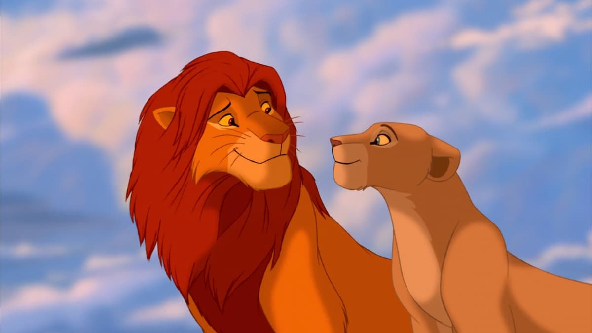 Simba and Nala together in 'The Lion King'