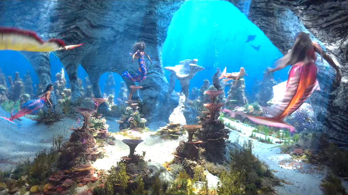 Underwater sea in The Little Mermaid