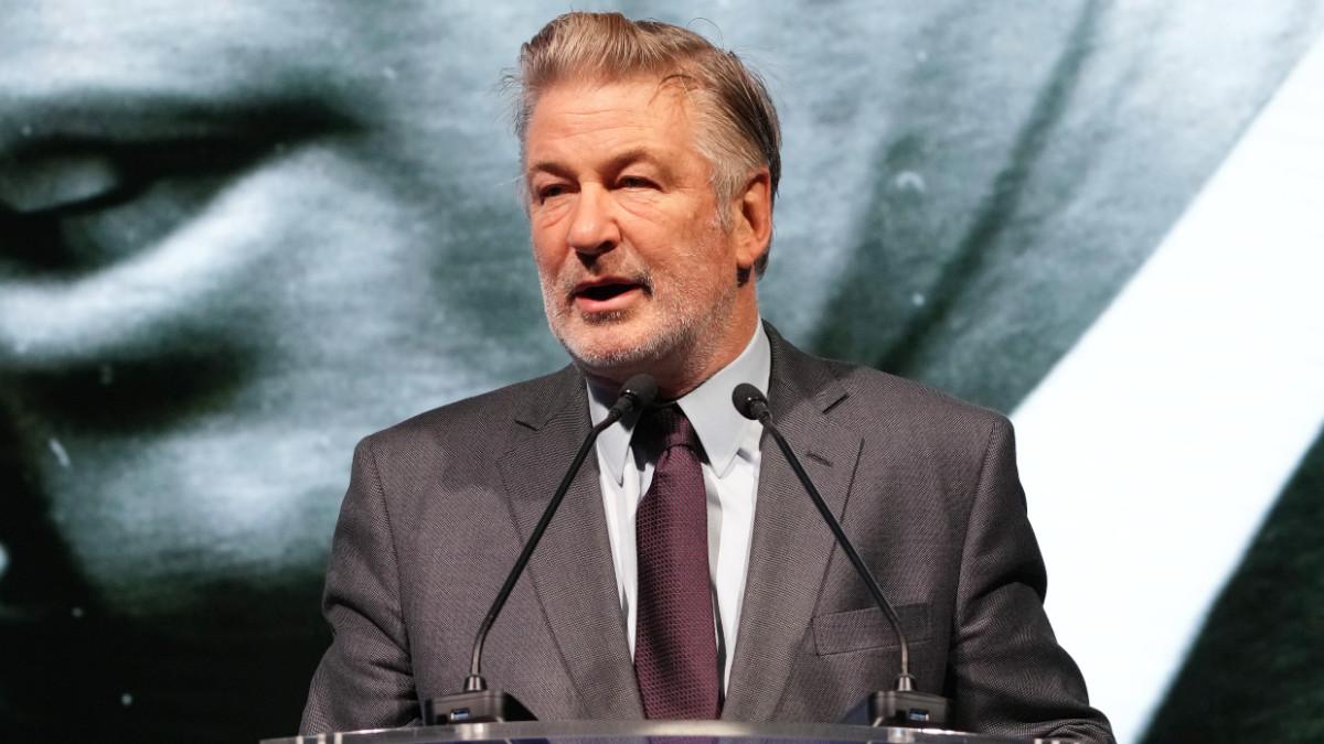 Alec Baldwin speaks onstage at the 2022 Robert F. Kennedy Human Rights Ripple of Hope Gala at New York Hilton on December 06, 2022 in New York City.