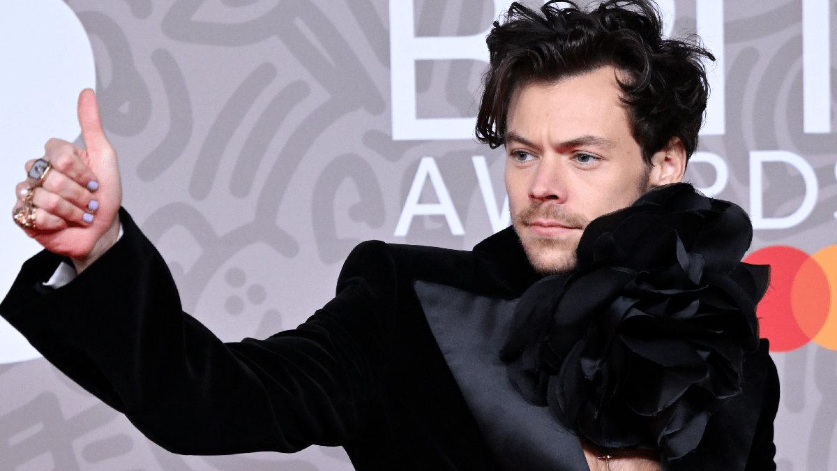 Harry Styles attends The BRIT Awards 2023 at The O2 Arena on February 11, 2023 in London, England.