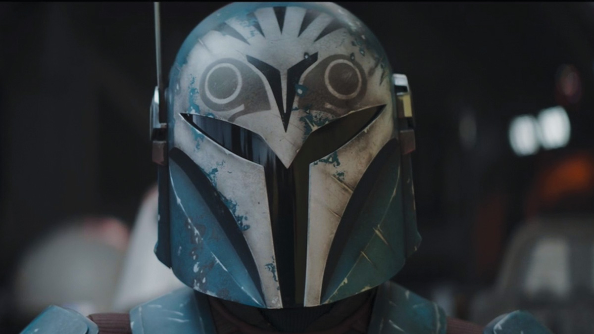 Bo-Katan in her helmet The Mandalorian/Disney Plus