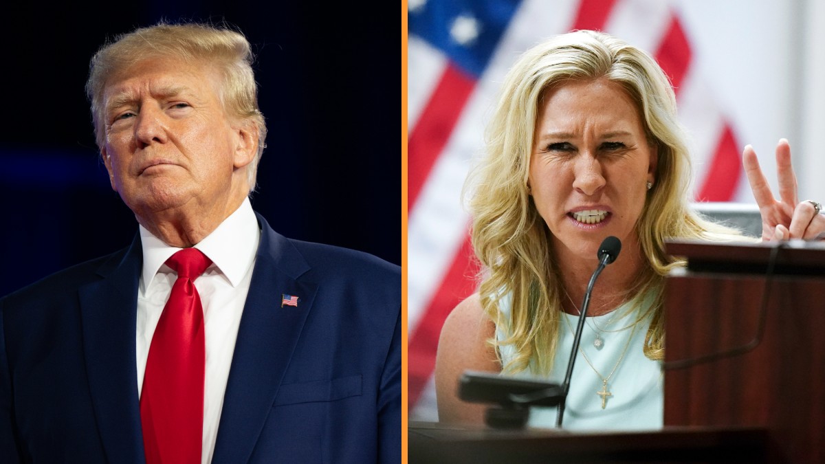 Donald Trump and Marjorie Taylor Greene - Getty