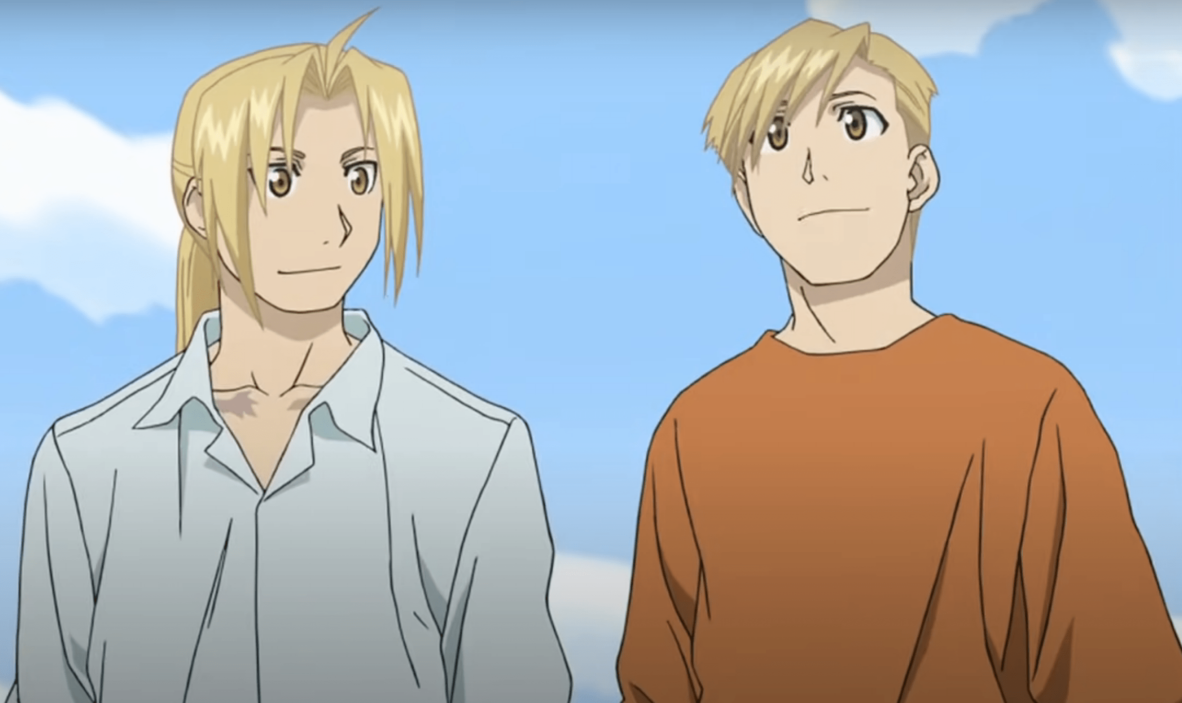 Edward and Alphonse Elric in Fullmetal Alchemist.