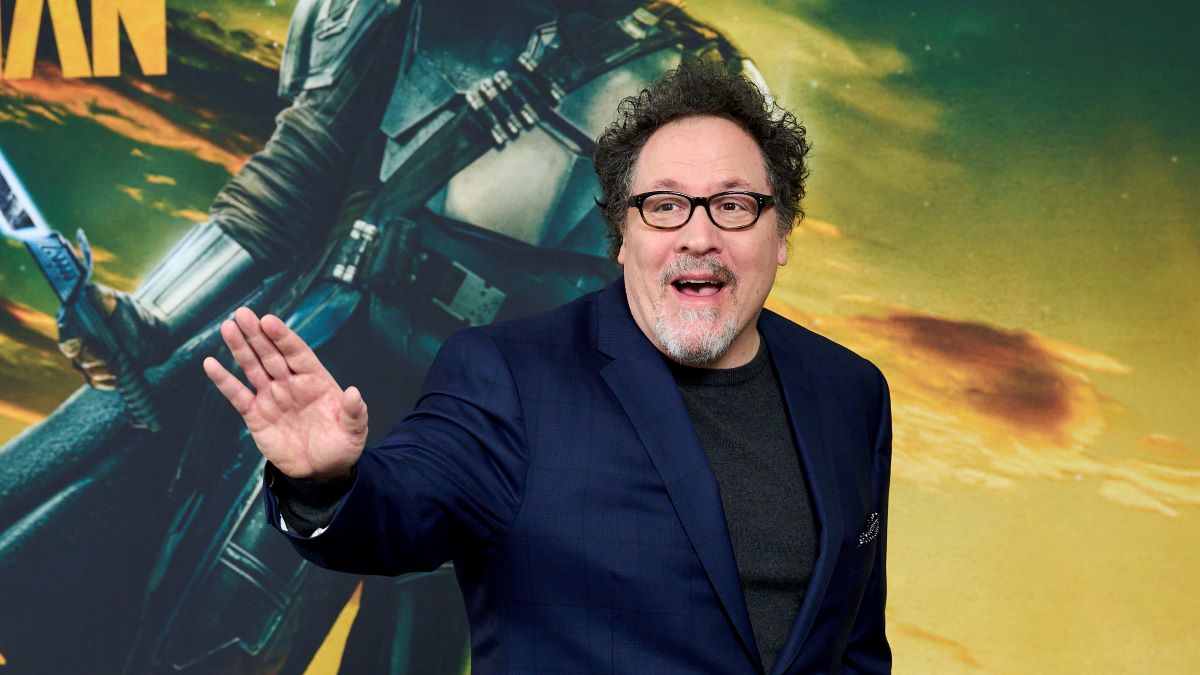 Director Jon Favreau promotes the third season of the original Disney+ series, Star Wars: The Mandalorian at the Ritz Carlton Hotel on February 21, 2023 in Madrid, Spain. (Photo by Carlos Alvarez/Getty Images)