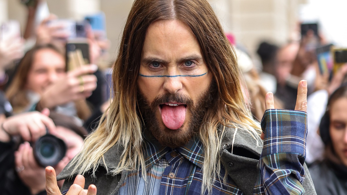 PARIS, FRANCE - MARCH 04: Jared Leto attends the Vivienne Westwood Womenswear Fall Winter 2023-2024 show as part of Paris Fashion Week on March 04, 2023 in Paris, France.