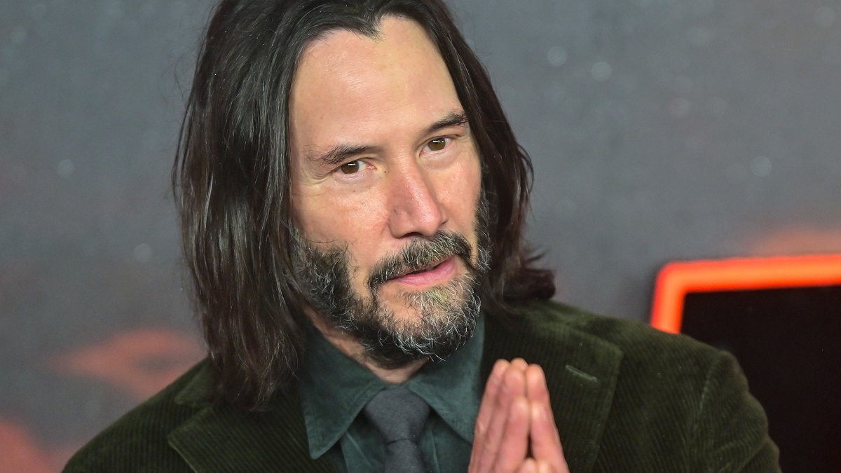 LONDON, ENGLAND - MARCH 06: Keanu Reeves attends the "John Wick: Chapter 4" UK Gala Screening at Cineworld Leicester Square on March 06, 2023 in London, England.