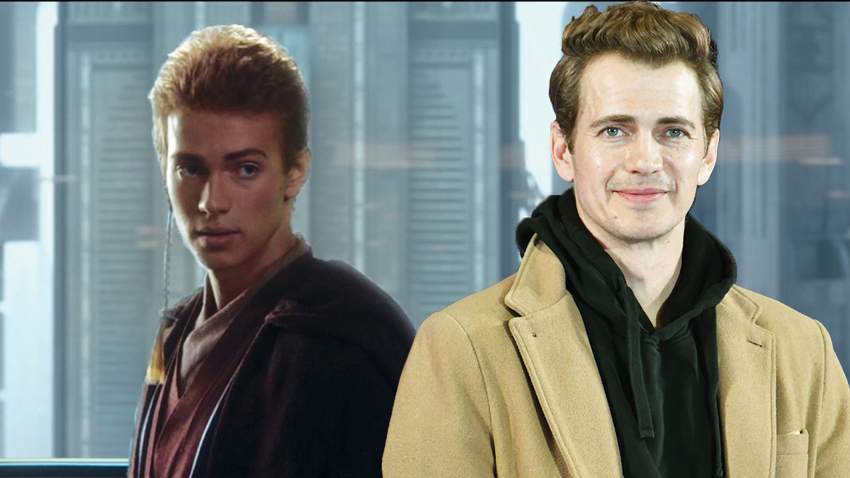 Hayden Christensen alongside Anakin Skywalker