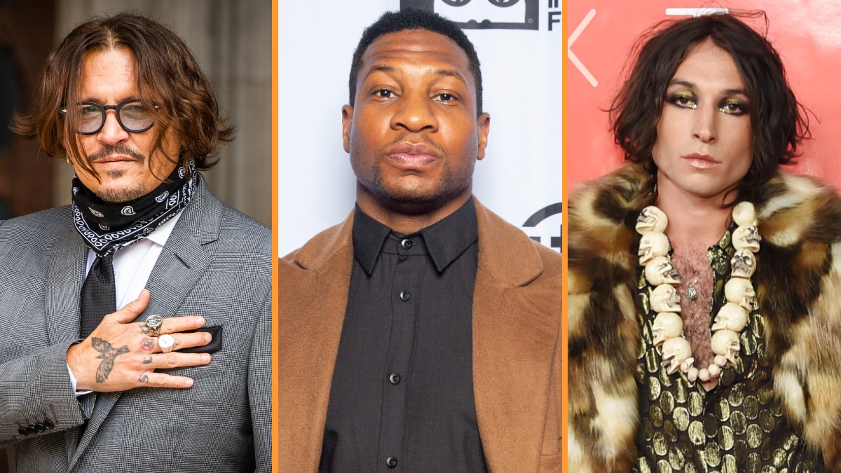 Johnny Depp, Jonathan Majors, and Ezra Miller - Getty