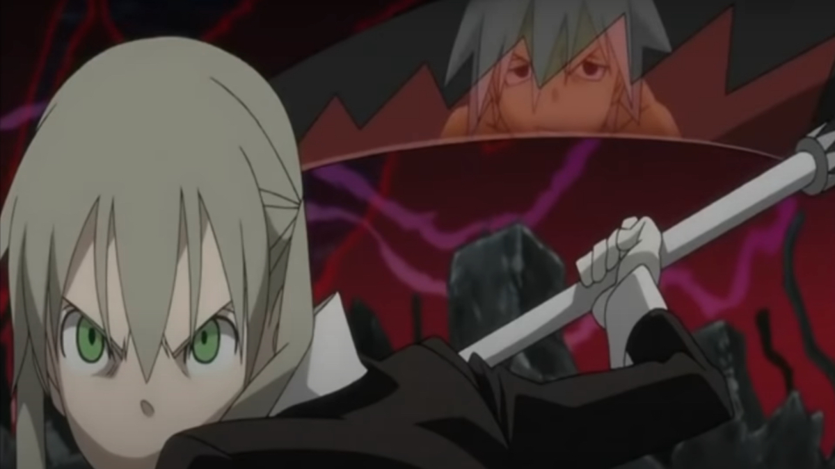 Maka Albarn and Soul Evans from Soul Eater.