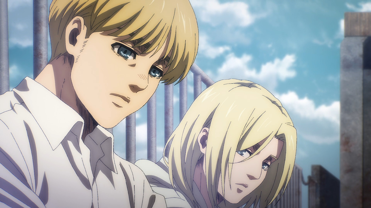 Armin Arlert and Annie Leonhart in 'Attack on Titan: The Final Season' part 3