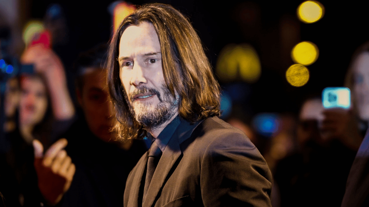 Keanu Reeves attending the John Wick: Chapter 4 premiere in Paris