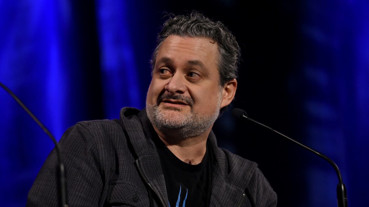 Dave Filoni onstage during the Ahsoka panel at Star Wars Celebration 2023 in London at ExCel on April 08, 2023 in London, England. (Photo by Kate Green/Getty Images for Disney)