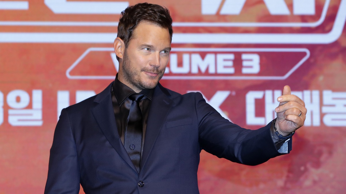 SEOUL, SOUTH KOREA - APRIL 18: Actor Chris Pratt attends the press conference for "Guardians Of The Galaxy Vol.3" at the Conrad Hotel on April 18, 2023 in Seoul, South Korea. The film will be released in South Korea on May 03.