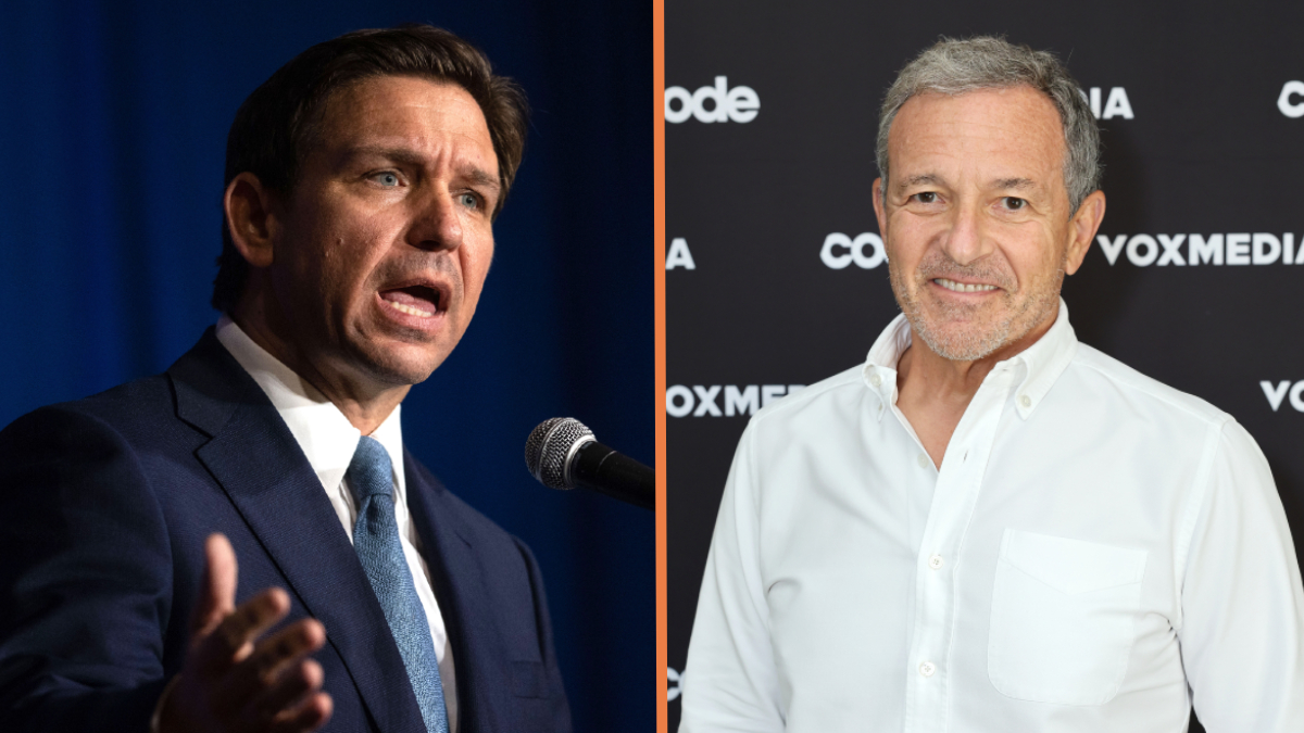 Ron DeSantis and Bob Iger