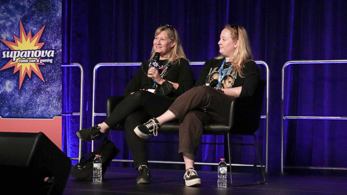 (L to R) Veronica Taylor and Rena Taylor at SUPANOVA Comic Con & Gaming, Melbourne, Australia