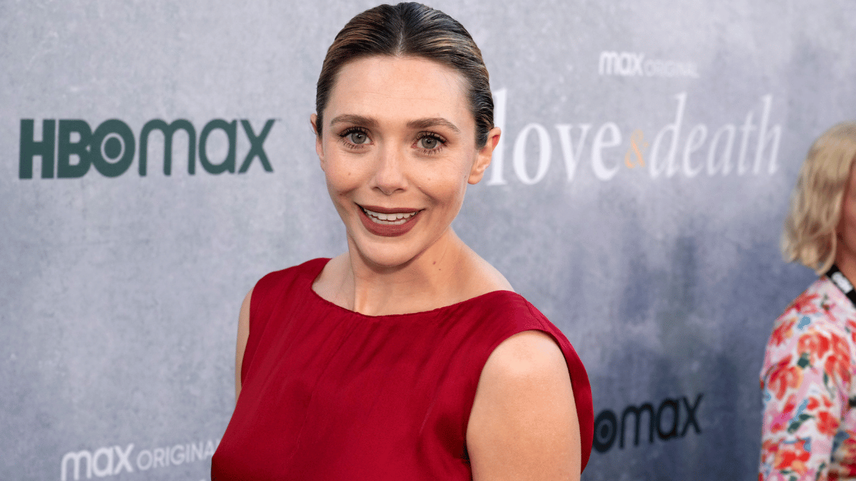 Elizabeth Olsen on the Love & Death red carpet event