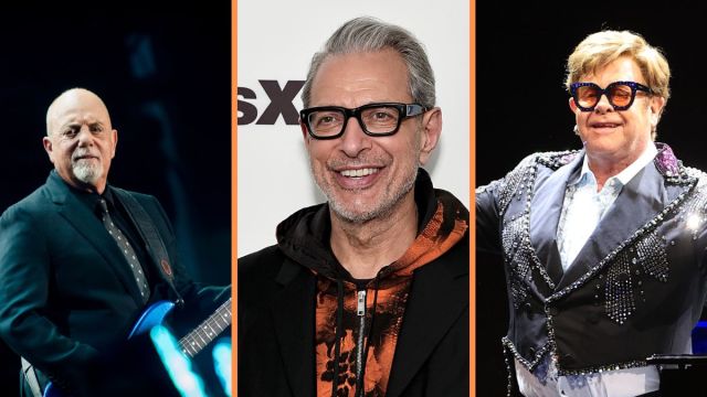 Billy Joel, Jeff Goldblum and Elton John
