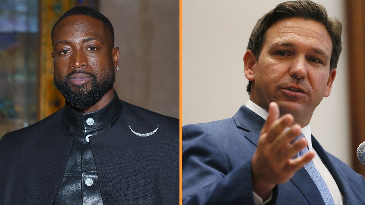 Dwayne Wade and Ron DeSantis - Getty