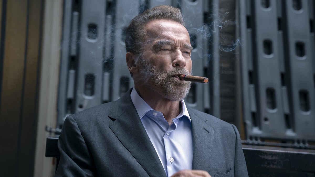 Fubar. Arnold Schwarzenegger as Luke Brunner in episode 101 of Fubar.