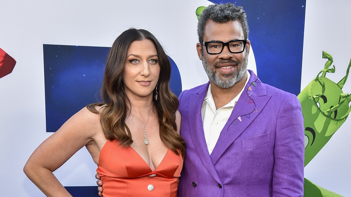 HOLLYWOOD, CALIFORNIA - JULY 18: (L-R) Chelsea Peretti and Jordan Peele attend the world premiere of Universal Pictures' "NOPE" at TCL Chinese Theatre on July 18, 2022 in Hollywood, California.