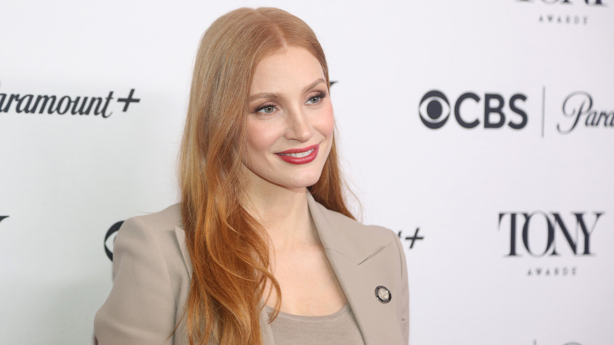 Jessica Chastain attends the 76th Annual Tony Award Meet The Nominees Press Event at Sofitel New York