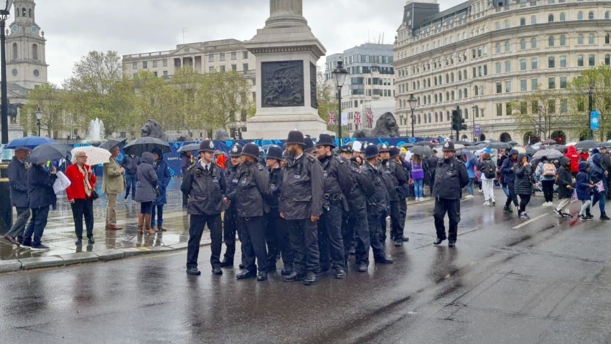 Policeman during King Charles III's coronation