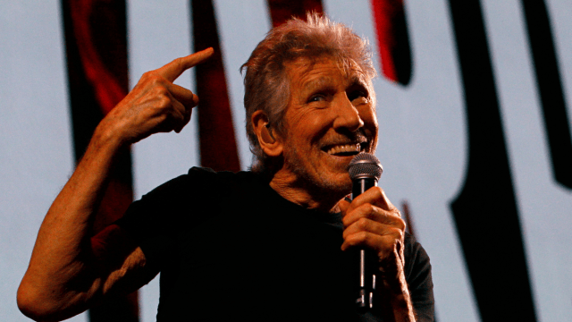 MUNICH, GERMANY - MAY 21: Roger Waters, co-founder of the English rock band Pink Floyd, performs live on stage at Olympiastadion on May 21, 2023 in Munich, Germany.