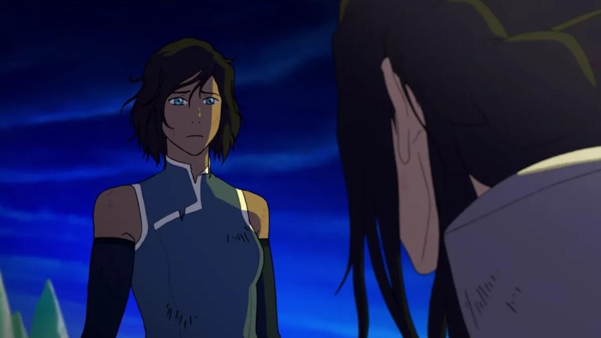 Avatar Korra confronts Kuvira.