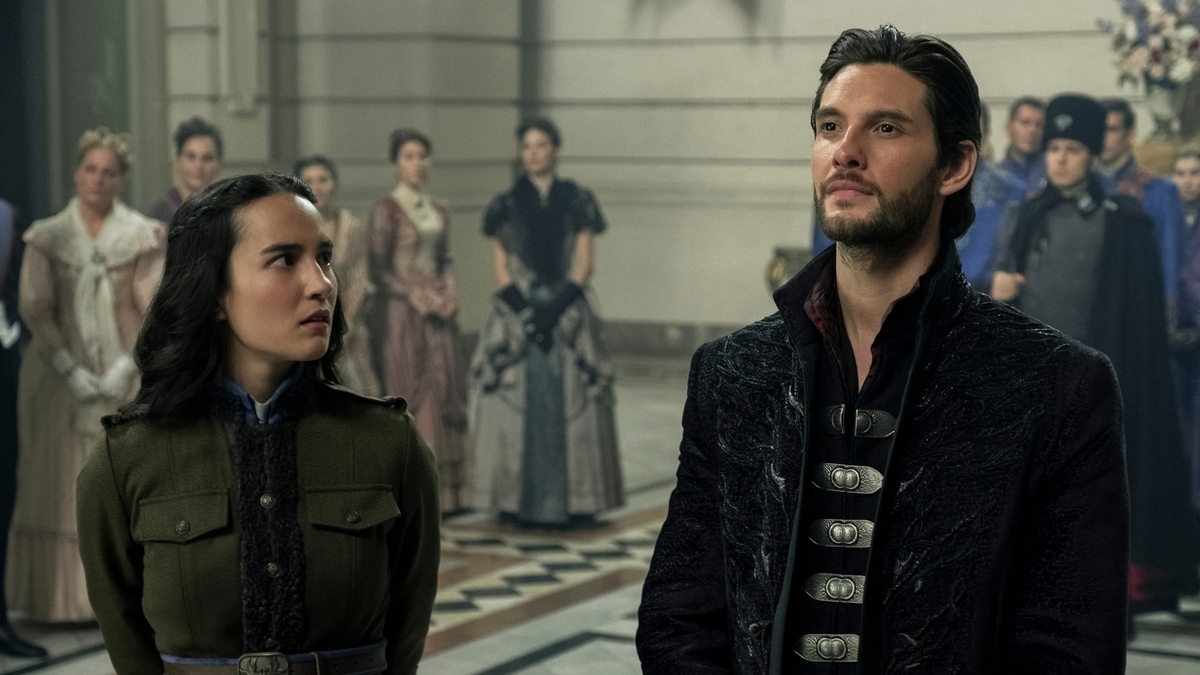 Jessie Mei Li as Alina Starkov and Ben Barnes as The Darkling in 'Shadow and Bone'