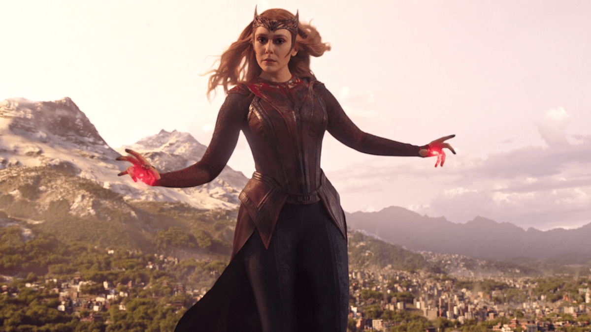 Elizabeth Olsen as Scarlet Witch in Doctor Strange in the Multiverse of Madness.