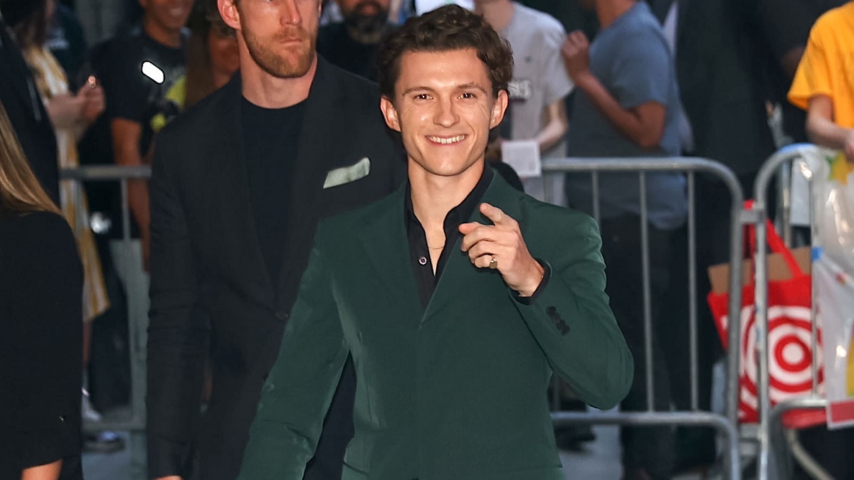 NEW YORK, NY - JUNE 01: Tom Holland is seen attending premiere of 'The Crowded Room' at the Museum of Modern Art on June 01, 2023 in New York City.