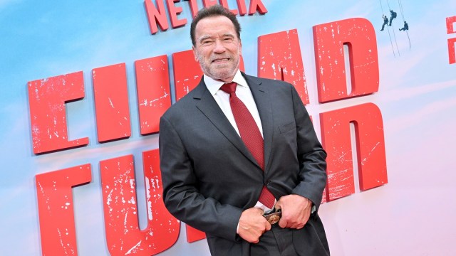 LOS ANGELES, CALIFORNIA - MAY 22: Arnold Schwarzenegger attends the Los Angeles Premiere of Netflix's "FUBAR" at The Grove on May 22, 2023 in Los Angeles, California.