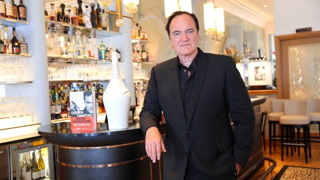 ANTIBES, FRANCE - JUNE 09: Quentin Tarantino wins 2023 Prix Fitzgerald at Hotel Belles Rives on June 09, 2023 in Antibes, France.