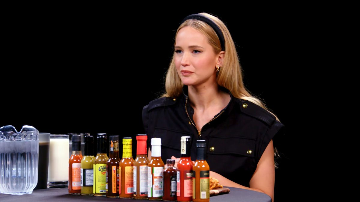 Jennifer Lawrence at Hot Ones First we Feast